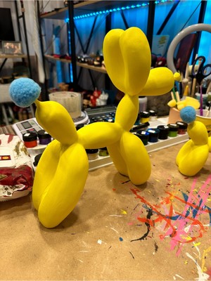 İki Cadı Tasarım 2'li Dekoratif Balon Köpek - 20X17CM - 27X30CM