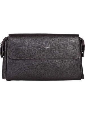 Guard Kahverengi Patlı Deri El Çantası