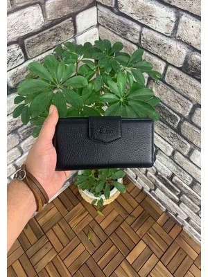 Guard Siyah Fermuarlı ve Deri Patlı El Portföyü