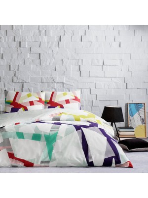 Taç Crimson Ranforce Tek Kişilik Nevresim Takımı Turkuaz