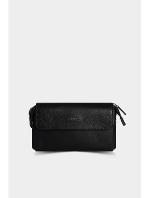 Guard Siyah Patlı Deri El Çantası