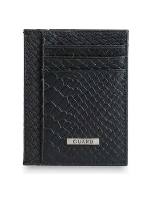 Guard Siyah Piton Desenli Deri Kartlık