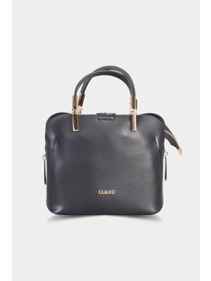 Guard Siyah Altın Renk Detaylı Kadın Çantası