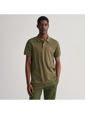 Gant Erkek Yeşil Regular Fit Polo