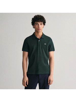 Gant Erkek Yeşil Regular Fit Polo