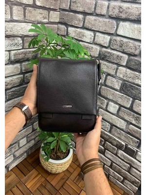 Guard Siyah Deri Omuz Çantası