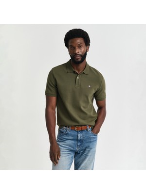 Gant Erkek Yeşil Regular Fit Polo