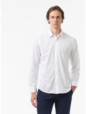 Nautica Erkek Beyaz Slim Fit Gömlek