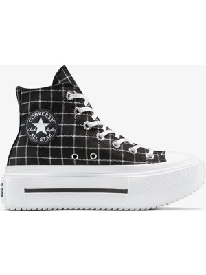 Converse Chuck Taylor All Star Lift Double Stack Platform Kadın Siyah Sneaker