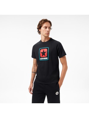 Converse Baskılı Erkek Siyah T-Shirt
