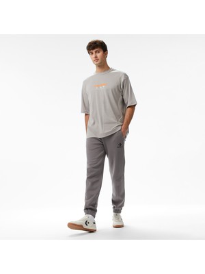 Converse Star Chevron Baskılı Erkek Oversize Fit Lacivert Eşofman Altı