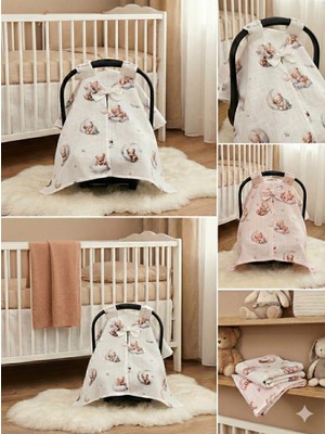 %100 Pamuk Müslin Kumaştan Tek Kat Puset Örtüsü