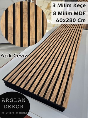 60X280 Akustik | Keçe Kaplamalı Mdf | Modern Duvar Paneli