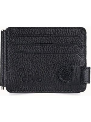 Guard Siyah Klipsli Deri Kartlık