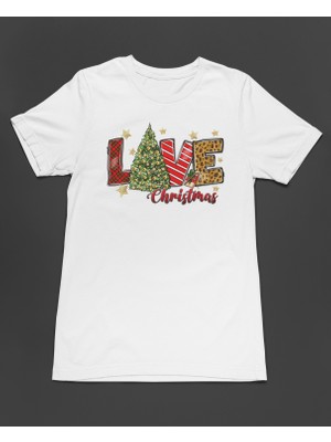 Bumeta Love Christmas Unisex Tişört T-Shirt
