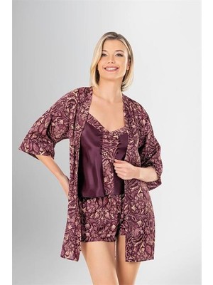 Marsilyan Arias Closet 3'lü Şort Takımı Desenli