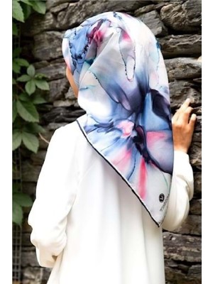 Vissona Kadın Mavi Renkli Eşarp