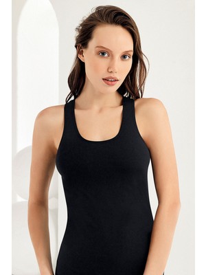 Şahinler Kadın Likralı Kalın Askılı Pamuklu Atlet 804