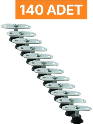 Homdep Nescamuse Masa Sandalye Dolap Sehpa Ayarlanabilir Yükseltme Ayağı M8 Siyah Rotil Ayak 140 Adet