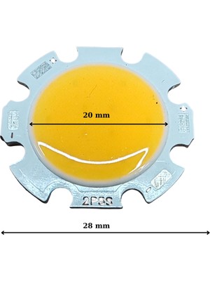 Powerr Led Aydınlatma 12VOLT 5WATT 350MA 3000K Günışığı Cob LED