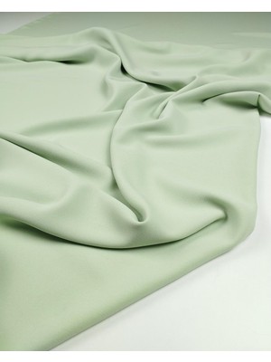 Kumaş Parça Mint Yeşili Renkte Krep Şifon En: 145 cm