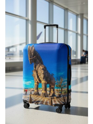 Bd Basarideri Çift Taraflı Dijital Baskılı Valiz Kılıfı 020