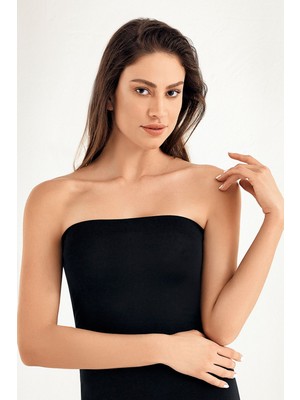 Şahinler Kadın Likralı Straplez Vücudu Saran Atlet 212