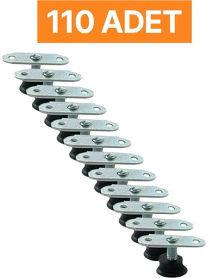 Homdep Masa Sandalye Dolap Sehpa Ayarlanabilir Yükseltme Ayağı M8 Siyah Rotil Ayak 110 Adet
