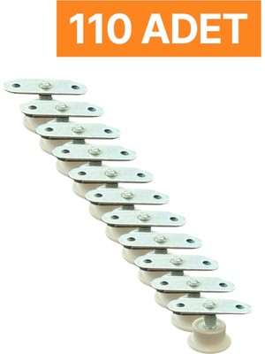 Homdep Masa Sandalye Dolap Sehpa Ayarlanabilir Yükseltme Ayağı M8 Beyaz Rotil Ayak 110 Adet