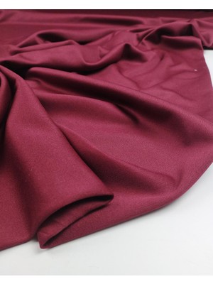 Kumaş Parça Koyu Bordo Renkte Jarse (En 150 cm x Boy 310 Cm)