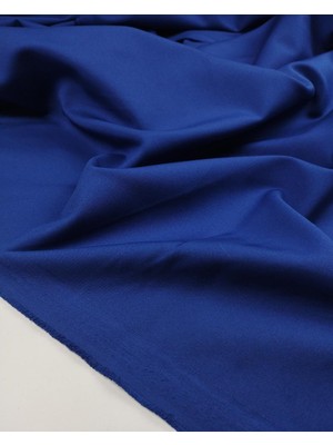 Kumaş Parça Saks Mavisi Renkte Krep Kumaş En: 140 cm