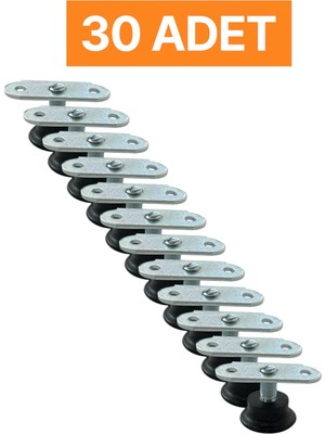 Homdep Nescamuse Masa Sandalye Dolap Sehpa Ayarlanabilir Yükseltme Ayağı M8 Siyah Rotil Ayak 30 Adet