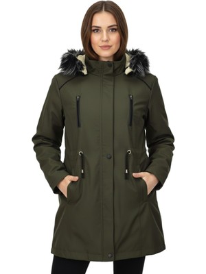 Baglan Kadın Kapüşonlu Içi Peluş Mont BGL-ST05029