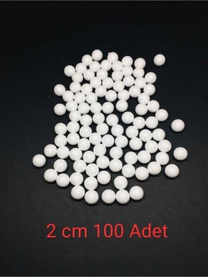 İstanbul Strafor Strafor Köpük Top 2 cm 100 Adet