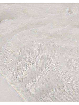 Kumaş Parça Beyaz Renkte Tül En: 140 cm