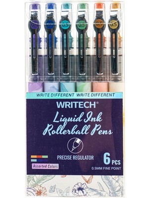 Writech Wrıtech W-501 Lıquıd Roller 6 Renk 0,5mm Kalem - 6'lı