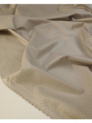 Kumaş Parça Gri Bej Arası Renkte Pamuk Vual En: 145 cm