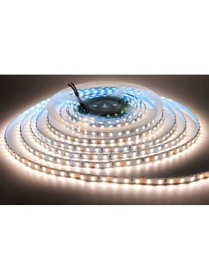 Powerr Led Aydınlatma 12 Volt 8 mm 4040 Smd 4000 K Naturel Beyaz Iç Mekan 60 Ledli 5 Metre Şerit LED