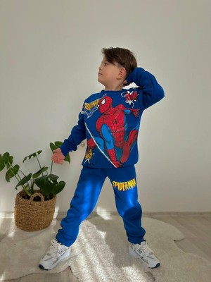 Örümcek Adam Temalı Erkek Çocuk Alt - Üst Eşofman Takım