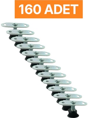 Homdep Masa Sandalye Dolap Sehpa Ayarlanabilir Yükseltme Ayağı M8 Siyah Rotil Ayak 160 Adet