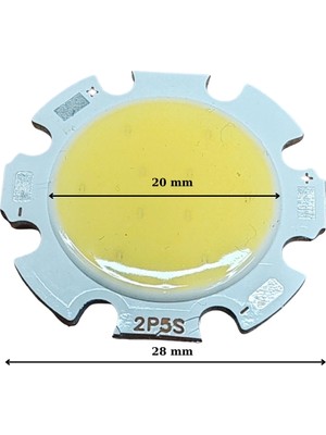 Powerr Led Aydınlatma 12VOLT 5WATT 350MA 6000K Beyaz Işık Cob LED
