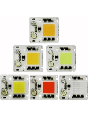Powerr Led Aydınlatma 220V 50WATT Kırmızı Işık Cob LED