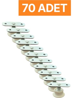 Homdep Nescamuse Masa Sandalye Dolap Sehpa Ayarlanabilir Yükseltme Ayağı M8 Beyaz Rotil Ayak 70 Adet