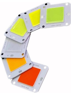 Powerr Led Aydınlatma 30V-36V 50WATT 1500MA Mavi Işık Cob LED 40X45MM