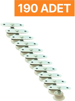 Homdep Masa Sandalye Dolap Sehpa Ayarlanabilir Yükseltme Ayağı M8 Beyaz Rotil Ayak 190 Adet