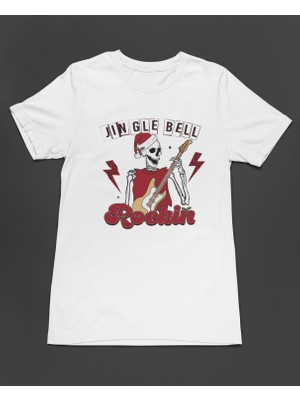 Bumeta Christmas Rock Jingle Bell Rockin Unisex Tişört T-Shirt