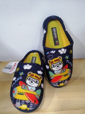 Gezer Yeni Sezon Köpek Desenli Kışlık Rahat Taban Pamuklu Erkek Çocuk Ev Terliği