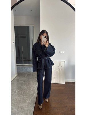 ZoeZoe Denim Kot Pantolon Gömlek Takım