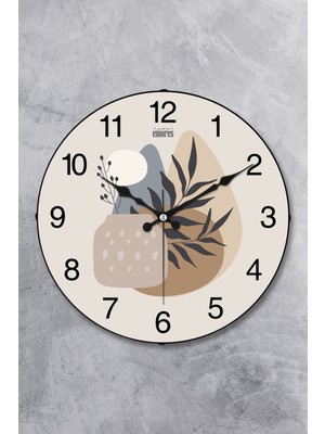 UltraMint 36CM Dekoratif Cam Bombe Sessiz Mekanizma Duvar Saati