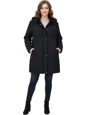 Baglan Kadın Kapitone Kapüşonlu Içi Peluş Mont BGL-ST05025